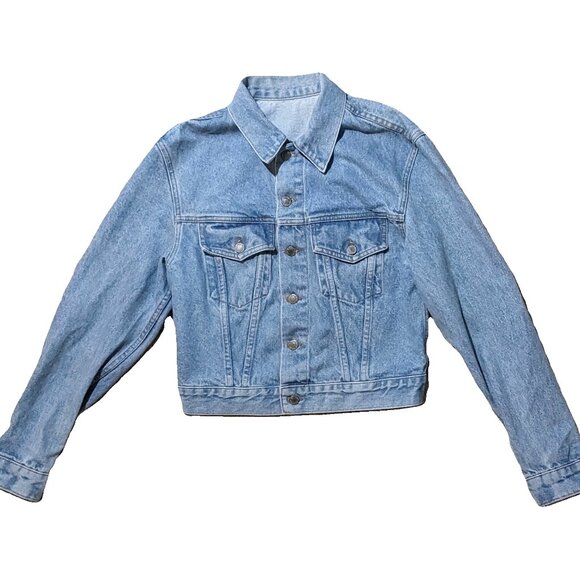 John Galt for Brandy Melville Faded Denim Classic Jacket Preowned - Picture 1 of 3